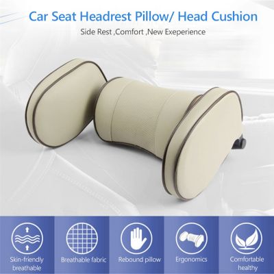 Car Seat Headrest Neck Pillow Foam Memory Support Travel Auto Seat Head Cushion Outdoor Personal Car Parts Decoration