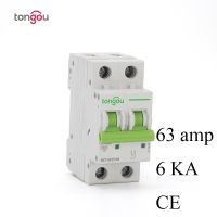 6ka C63 2ขั้วสวิตช์ขนาดเล็ก110V/220V/240V สวิตช์ป้องกันการโอเวอร์โหลด Tomc7 Mcb