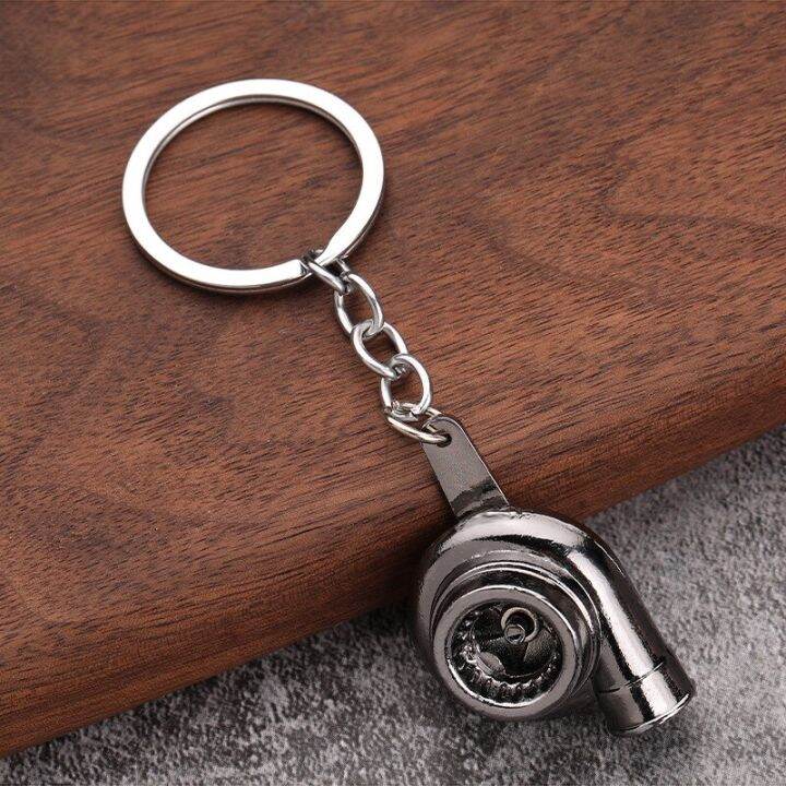 keyring-keyfob-car-keyring-car-interior-accessories-mini-turbo-turbocharger-keychain-spinning-turbine-key-chain-ring-adhesives-tape