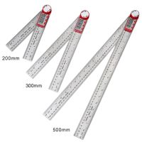 Stainless Steel Digital Angle Meter Ruler Metric Inch Protractor Angle Finder Scale Measuring Tools 0-200300500mm 360°