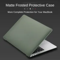 เคสแล็ปท็อปผิวด้านสีเขียวใสสีขาวบางฝาครอบป้องกันน้ำหนักเบาสำหรับ Macbook Air Pro 13 Inch M1ทัชบาร์