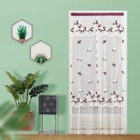 【HOT】✱ Embroider Anti Net Door Curtains Let In Air Light-transmitting Pleated Insect Fly Bug