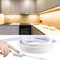 Ultra Bright LED Under Cabinet Lights DC24V COB 320LEDs/M Neon Strip Waterproof Kitchen Closet Cupboard Backlight Night Lighting Ceiling Lights