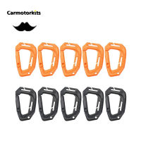 5PCS Big D-type Plastic Steel Molle Quick Hook Hanging Buckle Clip Outdoor Camping Backpack Bag Accessories EDC Tool