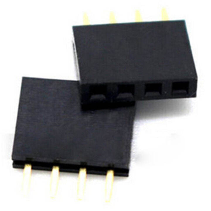 Shounahe💕 20pcs 4 Pin 2.54MM Female Stackable Header Connector Socket ...