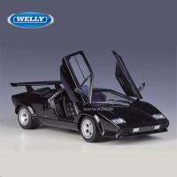 124 Lamborghini Countach LP5000s รถสปอร์ตรุ่นของเล่นล้อแม็ก D Iecast เฉื่อยเลื่อนรถรุ่นเก็บเด็กของเล่นของขวัญวันเกิด