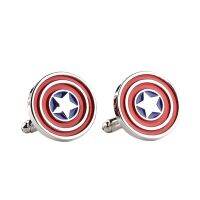 Shield Metal Cufflinks Tie Clip Clamp