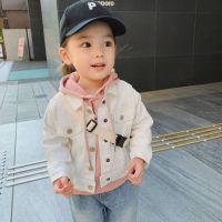 Baby Boy Girl Denim Jacket Candy Color Infant Toddler Jean Coat Kids Jean Clothing Baby Outwear Spring Autumn Chaqueta Clothes