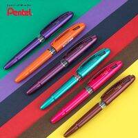 TRJ96 Pentel ของญี่ปุ่นปากกาหมึกเจลหัวนิ่มที่สร้างสรรค์ตุ่นปากเป็ดสีดำปากการ่างเส้นปากการ่างแบบวาดมือการ์ตูน