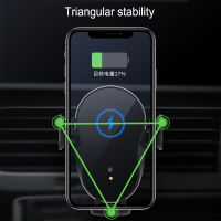 15W Fast Car Wireless Charger Auto Sensor Clamping Qi Car Wireless Charger สำหรับ 11 Pro Max X แท่นชาร์จศัพท์