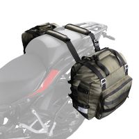 Rhinowalk 1 Pcs Motorcycle Rear Side Bag Motorcycle Saddlebags 20L Universal Side Bag with Removable (Black)
