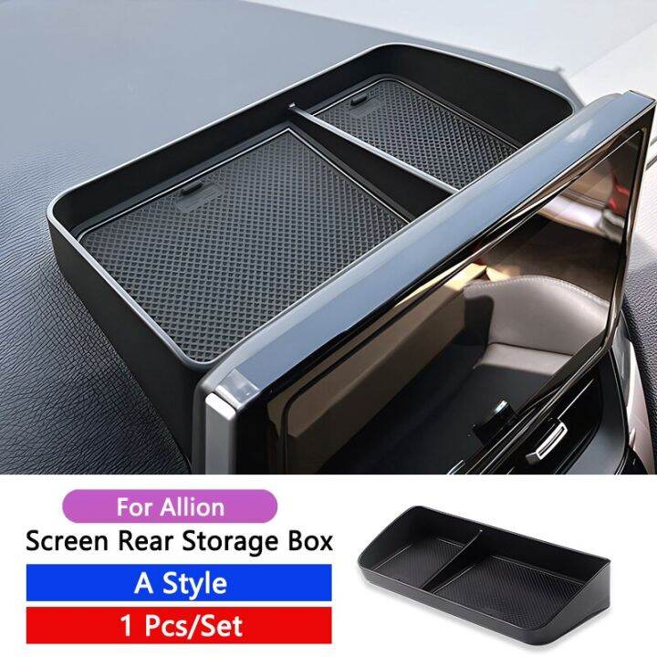 QHCP Car Dashboard Storage Box Central Console Screen Trays Hidden
