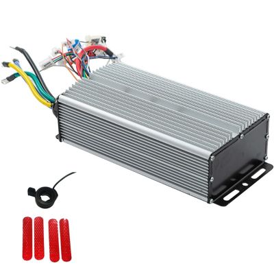 3000W 80A 48V/60V/72V Brushless Controller Silver Brushless Controller Metal Brushless Controller 24Mos for Electric Scooter E-Bike Motorcycle BLDC Motor Controller