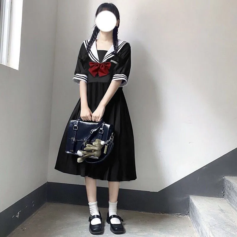 Harajuku Japanese Preppy Style Dress Lolita Sweet Preppy Style