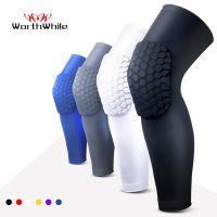 【cw】 WorthWhile 1PC Basketball Knee Pads Protector Compression Sleeve Honeycomb Foam Brace Kneepad Fitness Gear Volleyball Support