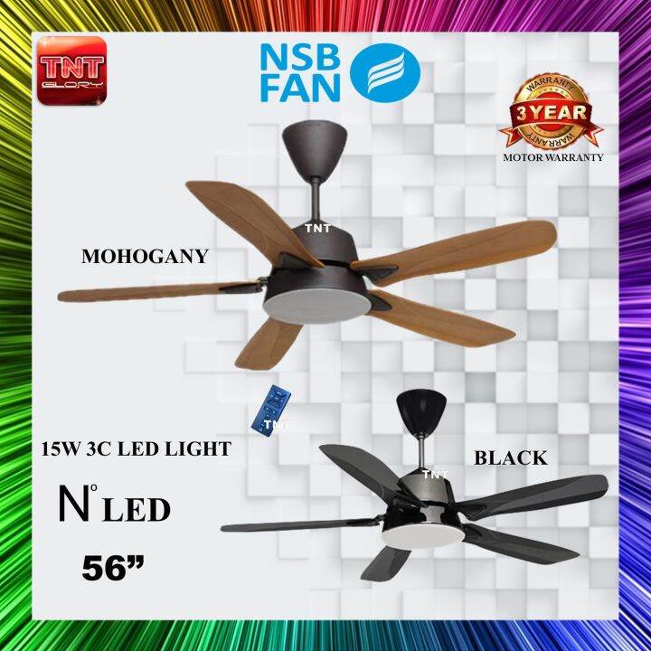 NSB N° LED Deluxe Remote Control Ceiling Fan Lazada