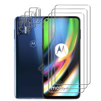 For Motorola Moto G9 Plus Camera Lens Film and Phone Protective Tempered Glass Screen Protector