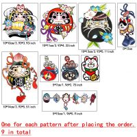 8 Sheet Temporary Tattoos Stickers  Chinoiserie Damo Egg Waterproof Lifelike Fake Tattoo Lasting 2-7 Days Stickers