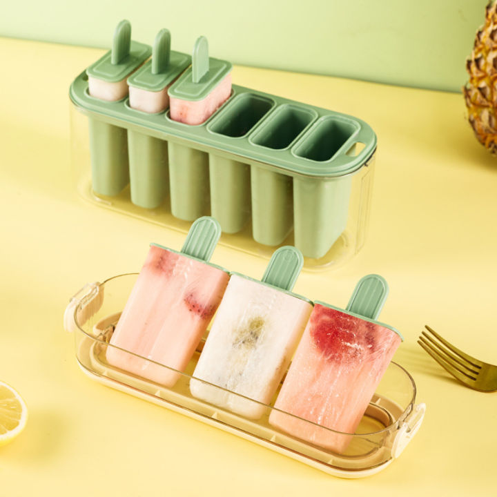 DIY Popsicle Maker Home Made Popsicle Mold with Lid Bin Container Box ...