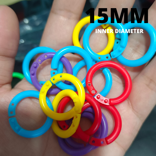 28MM Plastic Loose Leaf Rings 30pcs per Pack Single Color Binding Rings Lazada PH
