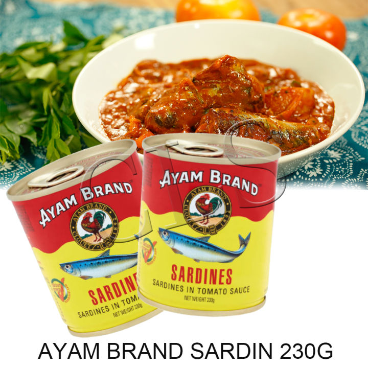 Cls Ayam Brand Sardine Mackerel In Tomato Sauce Sardin 230g Lazada