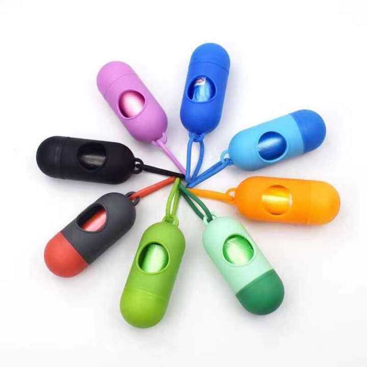 Pet/dog poop bag capsule plastic bag （15pcs） Lazada PH