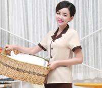 ❃☁ Housekeeping uniform cleaner nurse summer dress female PA hotel work uniform short-sleeved property aunt