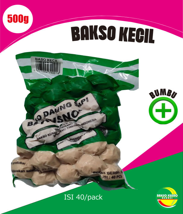 Bakso Daging Sapi Kusno Baso Sapi Kecil 500gr Isi 40 Lazada Indonesia