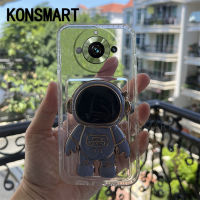 KONSMART Spaceman เคสยึด Realme 11 NFC 4G 11X 11 5G 11 Pro 11pro + Realme11pro เคสมือถือกระเป๋าใส่บัตรใสนุ่ม + 2023