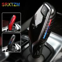 ☑✎ LHD ABS Carbon Fiber Black Red Center Console Gear Shift Knob Trim Cover For BMW G30 G31 G01 G02 G32 5 Series X3 X4 6gt