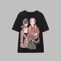 European and American style 5644814 Winter new cartoon girls round neck loose printed T-shirt for women 05644814800