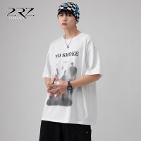 2 rz loose women and men with mens short sleeve T-shirt popular logo cotton type of heavy copy American high street t-shirts restoring ancient ways --ntx230801✐