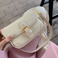 Design Trendy Brand Womens Bag Fashion All-match Small Square Bag Casual Texture One Shoulder Messenger Armpit Bag