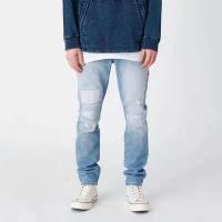 กางเกงยีนส์ขายาว KITH Varick Leeter Denim Embroidered Straight Jeans Men รับประกันของแท้ มือ1 พร้อมส่ง