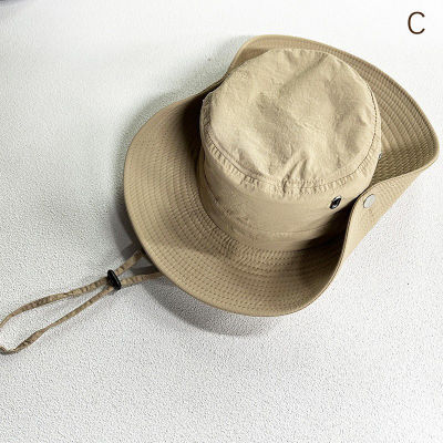 Laogeliang หมวกกันแดดสำหรับปีนเขากลางแจ้งหมวกตกปลากันน้ำระบายอากาศได้ดีแห้งเร็วชายคาขนาดใหญ่กันแดด