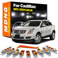 MDNG สำหรับ Cadillac SRX 2004-2010 2011 2012 2013 2014 2016 LED ภายในโดมแผนที่ลำต้นชุดไฟรถยนต์ Led หลอดไฟ C An BUS ไม่มีข้อผิดพลาด