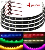 4Pcs 30cm 15-LED Car Trucks Motor Grill Flexible 6 colors Waterproof Light Strips