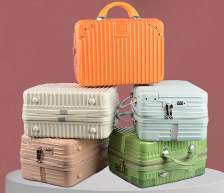 กระเป๋าเดินทาง 14 นิ้ว ล็อคได้ ถุงเก็บของ กระเป๋าเก็บเครื่องสำอาง