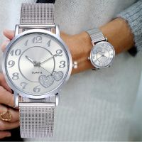 （A Decent035）Drop Shipping FashionLove WatchWatchWomen SteelWatch Relogio Feminino