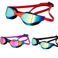 Silicone Swim Eyewear Plating Anti-fog Pool Glasses Anti-UV Men Goggles