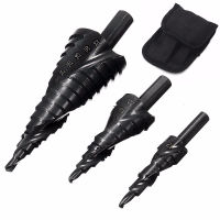 Brocas Cobalt Step Stepped Drill Bit Set Nitrogen High Speed Steel Spiral For Metal Cone Triangle Shank Hole woodworking tools