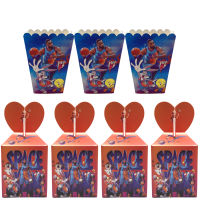 Space Jam Basketball Star Party Supplies Candy+popcorn Box Baby Shower Birthday Party Decor Cartoon Kids Birthday Paper Gift Box