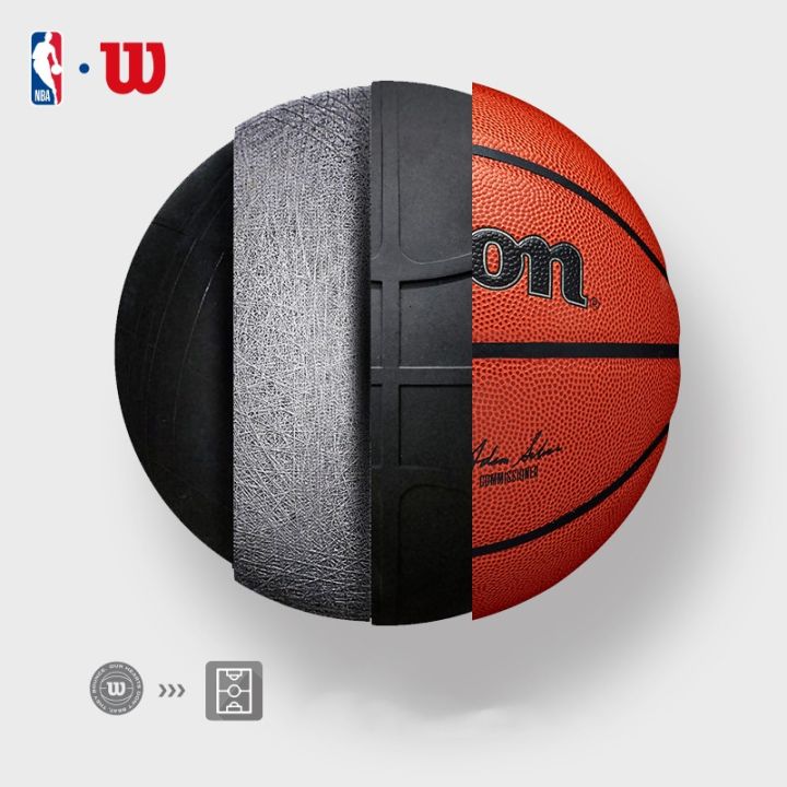 พร้อมส่ง-ลูกบาสเก็ตบอล-wilson-ไซซ์-7-nba-match-pu-ทนทาน-สําหรับเด็ก-และผู้ใหญ่