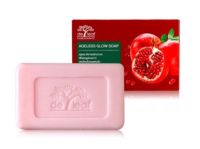 De Leaf Pomegranate Ageless Glow Soap 100g เดอลีฟ พอมิกราเนท เอจเลส โกลว์ โซป สบู่ทับทิม (1 ก้อน)