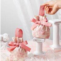 【YF】๑♝◐  5/1pcs Canvas Dragee Drawstring Decoration Wedding