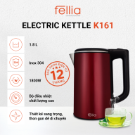 Ấm đun siêu tốc Fellia K161- Thành bình 3 lớp cách nhiệt an toàn thumbnail