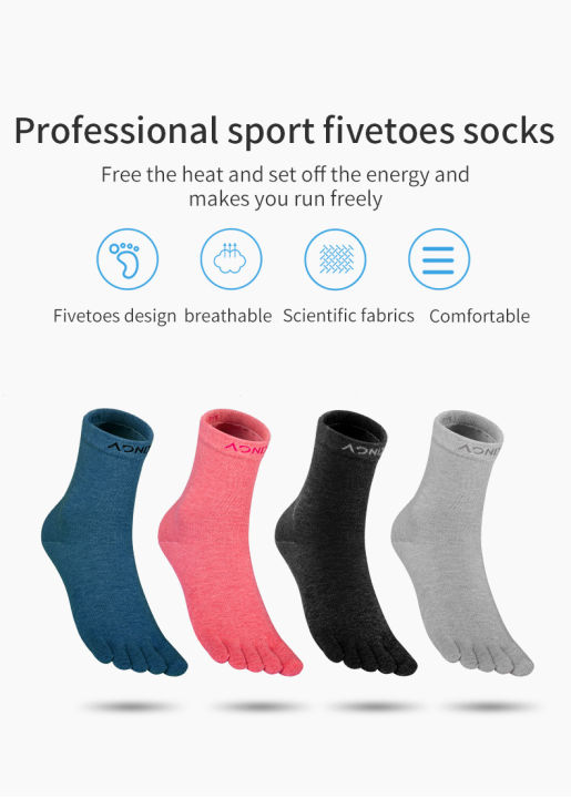aonijie-e4813-one-pair-sports-long-tube-socks-fivetoes-mid-calf-length-toe-socks-perfect-for-barefoot-running-shoes-marathon