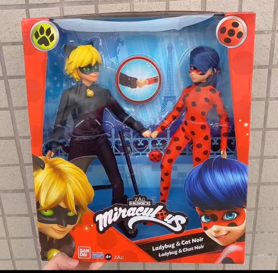 Conjunto de 2 Bonecos Miraculous Mission Accomplished Ladybug e