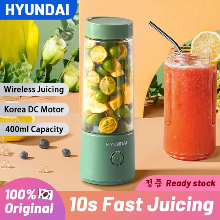 【Ready Stock】100% Original Hyundai Korea Electric Fruit Juicer Portable ...