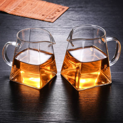 ทนความร้อนสูง Borosilicate แก้วโรงน้ำชาสแควร์โดยไม่ต้องกรองชุดน้ำชาอุปกรณ์เสริม Chahai นมเหยือกแก้วหม้อกาแฟ